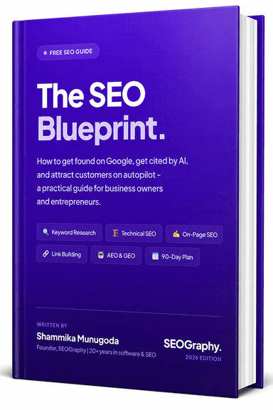 The SEO Blueprint - free eBook by Shammika Munugoda